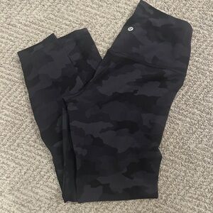 Lululemon Black Camouflage Leggings